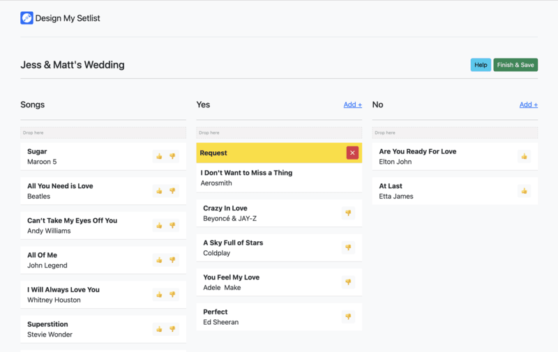 Design My Setlist: Create Perfect Setlists Your Clients Will Love